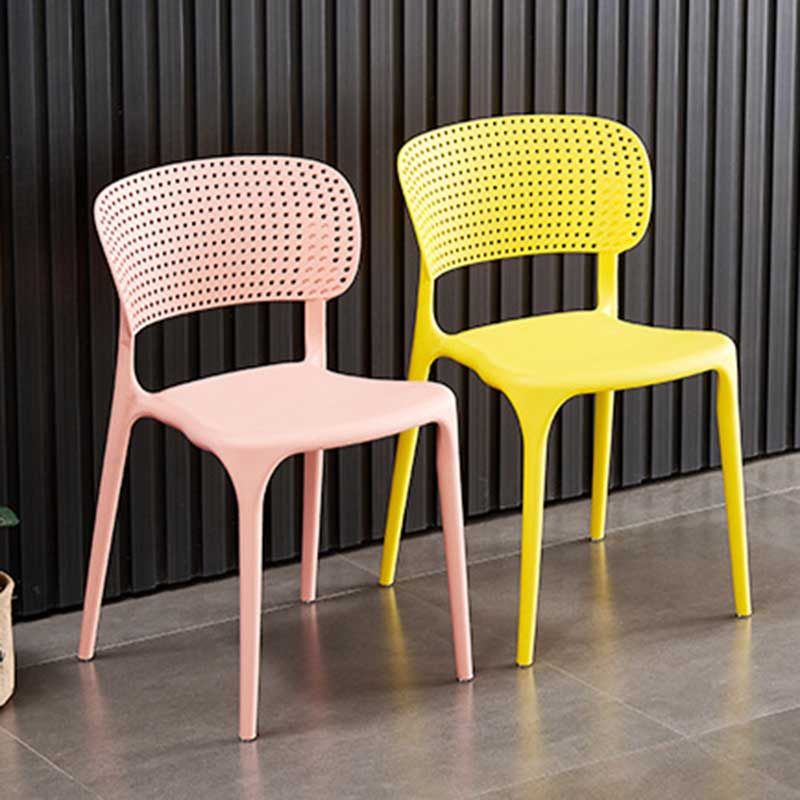 Glam Style Dining Room Plastic Side Chair Matte Finish Open Back Dining Chair Clearhalo ' kitchen&dining_furn' 'Dining Chairs' 'Dining Tables & Seating' 'dining_chair' 'furn' 'furn_dining_chair' 'Furniture' 'furniture_dining_chair' 'Kitchen & Dining Furniture' 'kitchen' 1200x1200_34c51860-5cac-405d-8429-d4a8f8c34f95