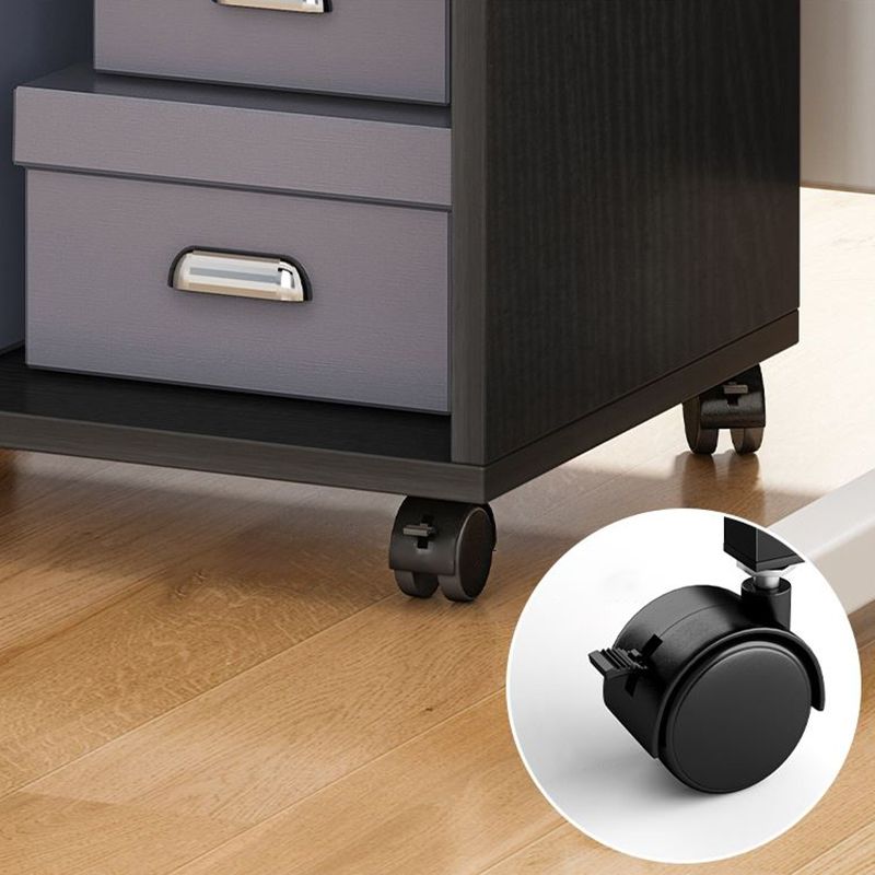 Modern Style Bookshelf Home Wooden Shelf Bookcase with Caster Wheels Clearhalo 'Bookcases' 'furn' 'furn_bookcases' 'Furniture' 'furniture_bookcases' 'kitchen' 'kitchen_bookcases' 'Living Room Furniture' 'Office Furniture' 1200x1200_34c629ac-5a15-4089-ae4f-74e7f7e8631d