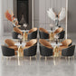Glam 1/3/5 Pieces Dining Room Set Sintered Stone Dining Table Clearhalo 'Dining Room Sets' 'Dining Tables & Seating' 'dining_room_set' 'furn' 'furn_dining_room_set' 'Furniture' 'furniture_dining_room_set' 'Kitchen & Dining Furniture' 1200x1200_34c8c818-9c2e-4a23-808e-8e5b3da8dc0d