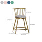 Glam Backrest Armless Counter Stool Iron Bar Stool with Velvet Cushion and Pedal for Cafe Clearhalo 'Bar Furniture' 'Bar Stools' 'bar_stools' 'furn' 'furn_bar_stools' 'Furniture' 'Kitchen & Dining Furniture' 1200x1200_34cdbe51-aa85-4224-8f69-9257a78dbd7e
