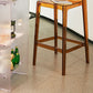 Contemporary Plastic Low Back Indoor Bar Stool with Footrest
