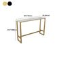 Glam Rectangle Faux Marble Pub Bar Table Iron Bar Dining Table with Trestle Pedestal Clearhalo 'Bar Furniture' 'Bar Tables' 'bar_tables' 'furn' 'furn_bar_tables' 'Furniture' 'furniture_bar_tables' 'Kitchen & Dining Furniture' 'kitchen&dining_furn' 'kitchen' 1200x1200_34cfb86d-3c49-4bd7-8a76-9790e7e6f4e1