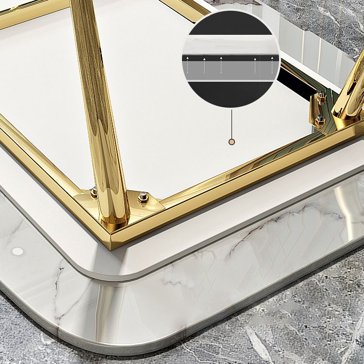 Metal Contemporary Rectangular Table Sintered Stone Dining Table with 4 Legs Clearhalo ' dining_table' 'Dining Tables & Seating' 'Dining Tables' 'furn' 'furn_dining_table' 'Furniture' 'furniture_dining_table' 'Kitchen & Dining Furniture' 'kitchen&dining_furn' 'kitchen' 'kitchen_dining_table' 1200x1200_34d08e74-9e08-4cea-8b03-401f2326c113
