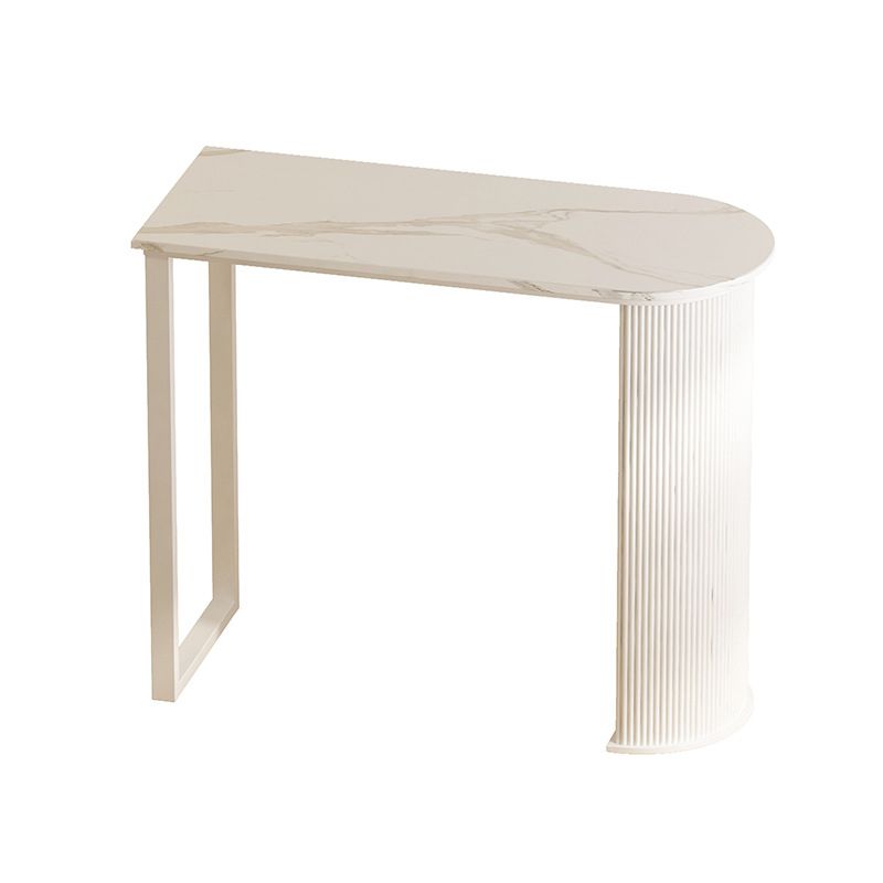 Contemporary Bar Table Set 1/2/3 Pcs White Stone Bar Table with Stools Clearhalo 'Bar Furniture' 'furn' 'furn_home_bar_bar_sets' 'Furniture' 'Home Bars & Bar Sets' 'home_bar_bar_sets' 'Kitchen & Dining Furniture' 1200x1200_34d20480-01ec-4bf2-91f5-18e1f464cb56