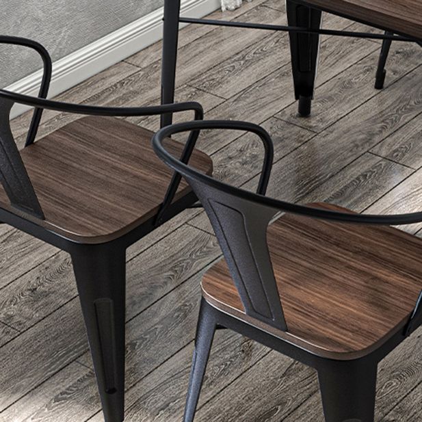 Industrial 1/3/4/5/7 Pieces Dinette Set Solid Wood Dining Table with Chairs Clearhalo 'Dining Room Sets' 'Dining Tables & Seating' 'dining_room_set' 'furn' 'furn_dining_room_set' 'Furniture' 'furniture_dining_room_set' 'Kitchen & Dining Furniture' 'kitchen&dining_furn' 'kitchen' 1200x1200_34d23e6d-994a-421c-b773-0ae641e9e4fb