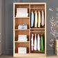 Modern Wardrobe Armoire Solid Wood Wardrobe Cabinet with Doors