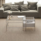 Modern 2 Nesting Glass Coffee Table Set Steel 4 Legs 1 - Drawer Cocktail Table Clearhalo 'Coffee & Accent Tables' 'Coffee Tables' 'coffee_tables' 'furn' 'furn_coffee_tables' 'Furniture' 'Living Room Furniture' 1200x1200_34d5dbda-6a0d-4395-be42-8faf911f59f9