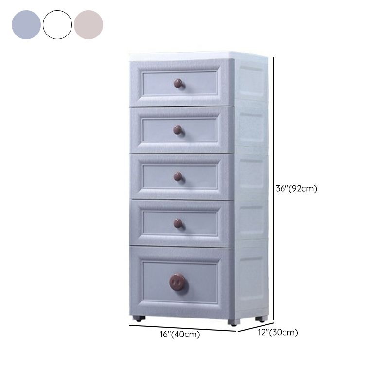 Plastic 5-drawer Storage Cabinet Modern Wardrobe Armoire with Legs Clearhalo 'Armoires & Wardrobes' 'armoires_wardrobes' 'Bedroom Furniture' 'furn' 'furn_armoires_wardrobes' 'Furniture' 1200x1200_34d5f472-c7f4-406e-a67f-11e5c17c3433