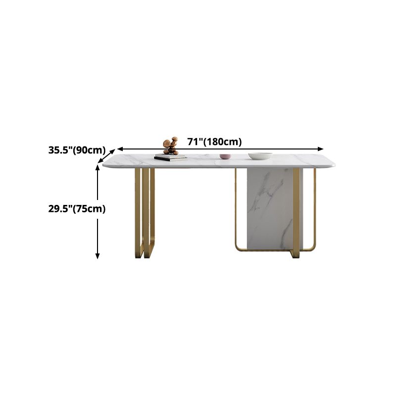 Stone Dining Site Table Traditional Luxury Rectangle Table with Double Pedestal Clearhalo 'Dining Tables & Seating' 'Dining Tables' 'dining_table' 'furn' 'furn_dining_table' 'Furniture' 'furniture_dining_table' 'Kitchen & Dining Furniture' 1200x1200_34d7c7ee-b914-48d1-b1ee-e66efdc1b594