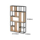 Industrial Open Etagere Bookshelf Iron Frame Solid Wood Shelf Bookshelf Clearhalo 'Bookcases' 'furn' 'furn_bookcases' 'Furniture' 'furniture_bookcases' 'kitchen' 'kitchen_bookcases' 'Living Room Furniture' 'Office Furniture' 1200x1200_34d7c9d4-b99a-4e3f-88b8-0dbf9d9a9d1d