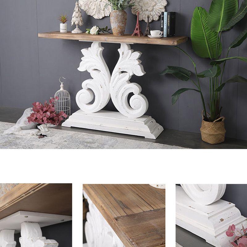 French Country Console Table 16" W Resistant Accent Table for Hall Clearhalo 'Console Tables' 'console_tables' 'Entry & Mudroom Furniture' 'furn' 'furn_console_tables' 'Furniture' 1200x1200_34d87397-9f0a-4a37-9baf-cc012b70dd5e