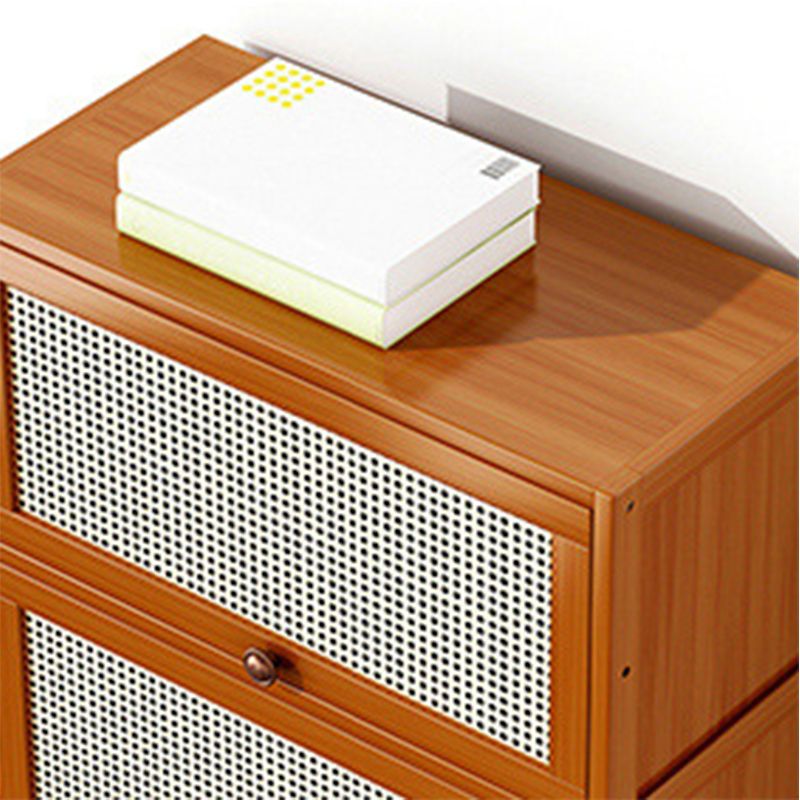 12.5 "W Bamboo boekenplank Moderne gesloten opslag boekenkast voor thuiskantoor