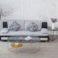 Modern X-Base Coffee Cocktail Table Glass Top Coffee Cocktail Table for Living Room Clearhalo 'Coffee & Accent Tables' 'Coffee Tables' 'coffee_tables' 'furn' 'furn_coffee_tables' 'Furniture' 'Living Room Furniture' 1200x1200_34dd1fc1-4775-4a47-a5e3-869923176a8f