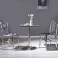 Industrial Dining Room Table Stainless Steel Table with Pedestal Table Clearhalo ' dining_table' 'Dining Tables & Seating' 'Dining Tables' 'furn' 'furn_dining_table' 'Furniture' 'furniture_dining_table' 'Kitchen & Dining Furniture' 'kitchen&dining_furn' 'kitchen' 'kitchen_dining_table' 1200x1200_34dd5758-a6ce-4d4c-8fd2-f10546289296