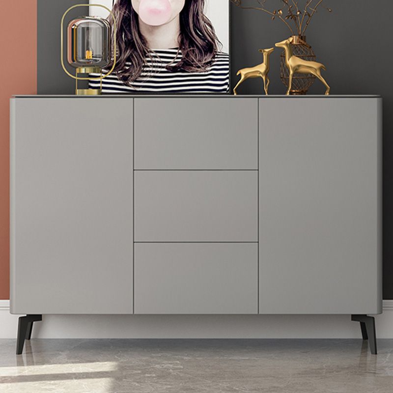 Contemporary Accent Cabinet Square Side Cabinet With Glass Top Clearhalo 'Cabinets & Chests' 'cabinets_chests' 'furn' 'furn_cabinets_chests' 'Furniture' 'Living Room Furniture' 1200x1200_34dd95bf-e59c-49d2-b2be-2da3f28dea31