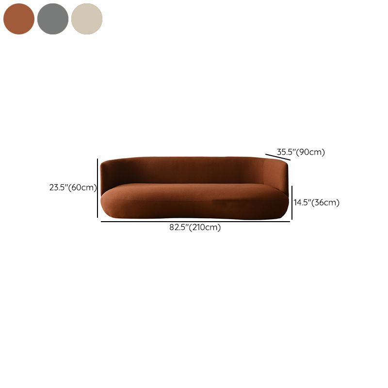 Contemporain 29.5 "H Couleur de couleur solide Linn Tuxedo bras SOFA pour le salon