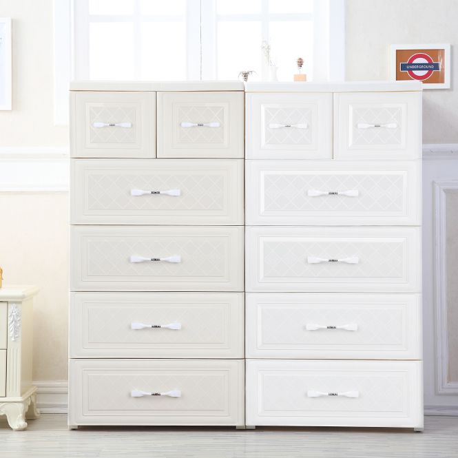 Verticale lingerie kist eigentijdse plastic kist met laden voor slaapkamer