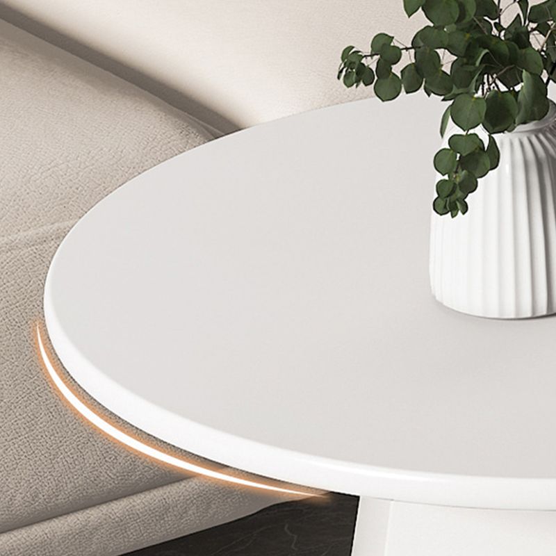 IJzerwerk zwart/wit voetstuk Basis Design ronde salontafel