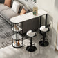 Modern Black and White Bistro Bar Desk Storage Kitchen Bistro Bar Table Clearhalo 'Bar Furniture' 'Bar Tables' 'bar_tables' 'furn' 'furn_bar_tables' 'Furniture' 'furniture_bar_tables' 'Kitchen & Dining Furniture' 'kitchen&dining_furn' 'kitchen' 1200x1200_34ea35e7-98bb-45dc-8711-1e55a051804a