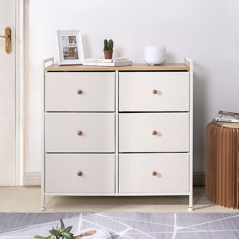 Poitrine de rangement contemporaine Chéchance à tissus avec tiroirs pour la maison / le bureau