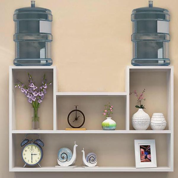 Modern Floating Book Shelf Wall Mounted Manufactured Wood Bookcase Clearhalo 'Bookcases' 'furn' 'furn_bookcases' 'Furniture' 'Office Furniture' 1200x1200_34ebd3b1-5a86-4de7-996b-31e1d94705a0