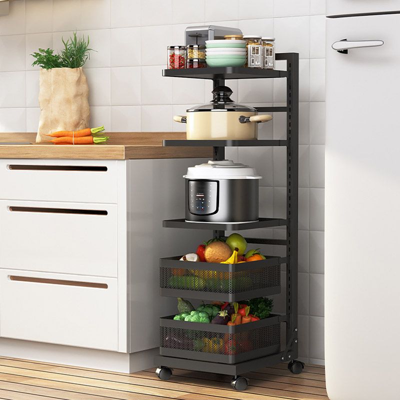 Metal de estantes abiertos Mesa de preparación comedor de comedor