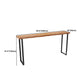 Industrial Style Rectangle Bar Table Solid Wood Bistro Bar Desk