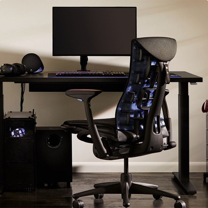 Modern Removable Arms Chair Adjustable Seat Height Slide Chair Clearhalo 'furn' 'furn_office_chair' 'Furniture' 'Office Chairs' 'Office Furniture' 'office_chair' 1200x1200_34ef8540-aa19-4e9d-8bb2-1e9043cd0655