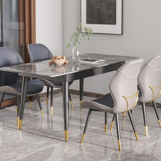 Scandinavian Style Wingback Side Chair Leather Dining Armless Chairs for Kitchen Clearhalo ' kitchen&dining_furn' 'Dining Chairs' 'Dining Tables & Seating' 'dining_chair' 'furn' 'furn_dining_chair' 'Furniture' 'furniture_dining_chair' 'Kitchen & Dining Furniture' 'kitchen' 1200x1200_34f07c96-7576-461f-b953-bf390d9bccd3