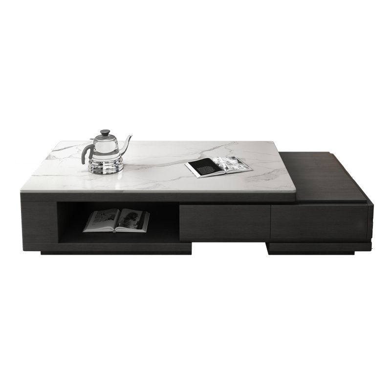 Single Coffee Table Slate Rectangular Coffee Table with Shelf Clearhalo 'Coffee & Accent Tables' 'Coffee Tables' 'coffee_tables' 'furn' 'furn_coffee_tables' 'Furniture' 'Living Room Furniture' 1200x1200_34f07e06-ae93-48f1-814b-9cbc6f047260