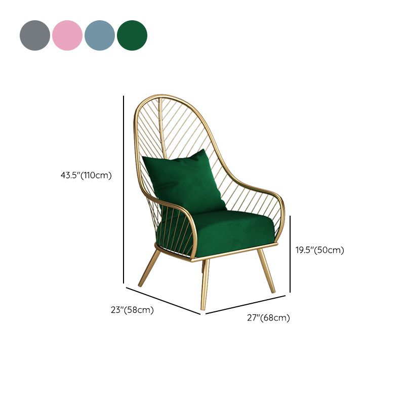 Glam Accent Chair Living Room Reclining Basic Four Legs Pillow Back Parsons Chair Clearhalo 'Accent Chairs' 'accent_chairs' 'Chairs & Seating' 'furn' 'furn_accent_chairs' 'Furniture' 'Living Room Furniture' 1200x1200_34f0d853-e00e-42fc-9c8a-871828828184