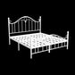 Contemporary Open-Frame Bed Steel Bed Frame with Arched Headboard
