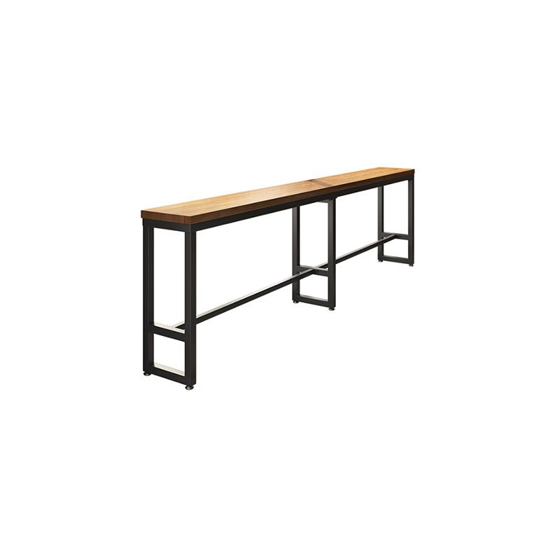 Solid Wood Bar Table Set 1/7 Pcs Industrial Metal Frame Bar Table and Stools Clearhalo 'Bar Furniture' 'furn' 'furn_home_bar_bar_sets' 'Furniture' 'Home Bars & Bar Sets' 'home_bar_bar_sets' 'Kitchen & Dining Furniture' 1200x1200_34f26f83-c130-4aed-a9b5-ff096c09115b