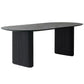 Simplicity Style Dinette Table Solid Wood Oval Dinner Table in Black Clearhalo 'Dining Tables & Seating' 'Dining Tables' 'dining_table' 'furn' 'furn_dining_table' 'Furniture' 'Kitchen & Dining Furniture' 1200x1200_34f2f921-ce60-4592-856d-c1fa1383ad51