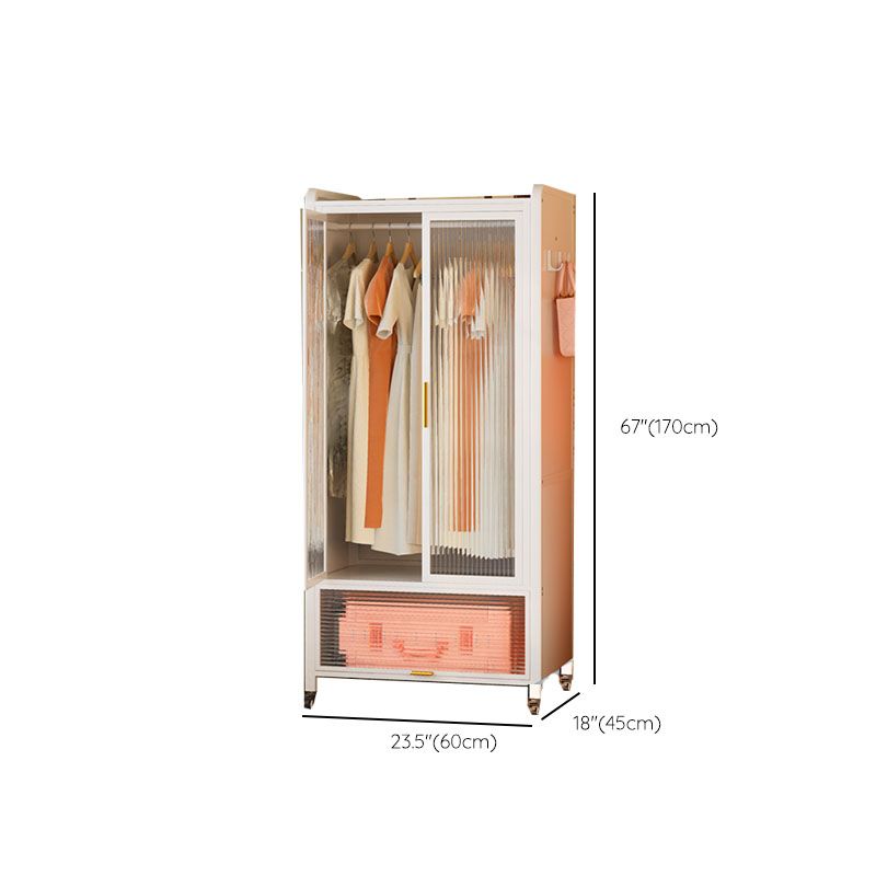 Glass Wardrobe Cabinet Modern Style Combination Armoire for Home Clearhalo 'Armoires & Wardrobes' 'armoires_wardrobes' 'Bedroom Furniture' 'furn' 'furn_armoires_wardrobes' 'Furniture' 1200x1200_34f3863c-edd6-49ea-b5a2-39824315e3ca