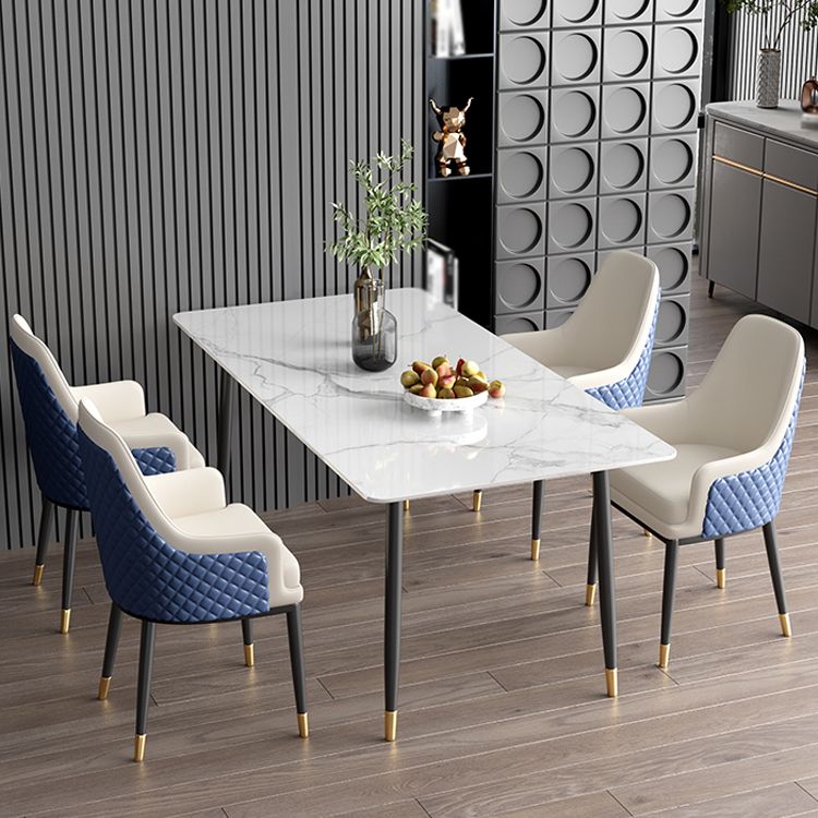 Nordic 1/2/5/7 Pieces Dining Set Sintered Stone Dining Table with Leather Chairs Clearhalo 'Dining Room Sets' 'Dining Tables & Seating' 'dining_room_set' 'furn' 'furn_dining_room_set' 'Furniture' 'furniture_dining_room_set' 'Kitchen & Dining Furniture' 'kitchen&dining_furn' 'kitchen' 1200x1200_34f3bddd-492e-4ff7-9063-b9138f9ceaa0