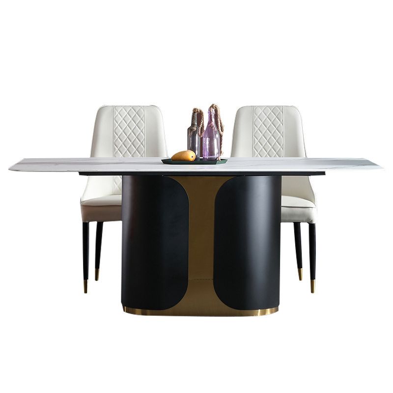 Glam Style Sintered Stone Dining Set 1/2/3/5/7 Pieces Dining Set for Dining Areas Clearhalo 'Dining Room Sets' 'Dining Tables & Seating' 'dining_room_set' 'furn' 'furn_dining_room_set' 'Furniture' 'furniture_dining_room_set' 'Kitchen & Dining Furniture' 1200x1200_34f41b63-87cb-4a3b-bcfb-0b69d72b51e0