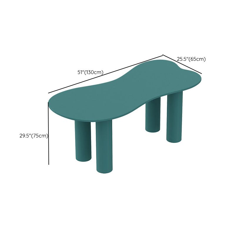 Bureau industriel vert en bois de cendres et bureau d'écriture en bois artificiel pour chambre à coucher
