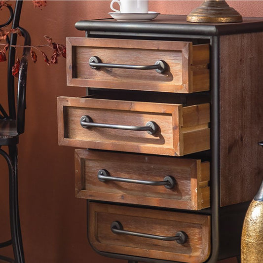 Industrial Rectangle Solid Wood With Doors Cabinet Distressed Wood Accent Cabinet Clearhalo 'Cabinets & Chests' 'cabinets_chests' 'furn' 'furn_cabinets_chests' 'Furniture' 'Living Room Furniture' 1200x1200_34f5e297-da89-4f92-bfb1-3c05101fa314