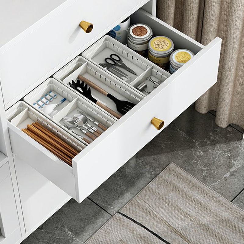 Serveur de restauration de style moderne serveur en bois d'autorisation ouverte de stockage inclus au serveur avec 3 tiroirs