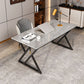 Rectangle Four-Color Dining Table Sintered Stone Table Modern with Double Pedestal Clearhalo ' dining_table' 'Dining Tables & Seating' 'Dining Tables' 'furn' 'furn_dining_table' 'Furniture' 'furniture_dining_table' 'Kitchen & Dining Furniture' 'kitchen&dining_furn' 'kitchen' 'kitchen_dining_table' 1200x1200_34f72c68-a32b-43da-82a3-3dcdc580c98a