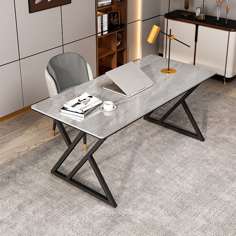 Rectangle Four-Color Dining Table Sintered Stone Table Modern with Double Pedestal Clearhalo ' dining_table' 'Dining Tables & Seating' 'Dining Tables' 'furn' 'furn_dining_table' 'Furniture' 'furniture_dining_table' 'Kitchen & Dining Furniture' 'kitchen&dining_furn' 'kitchen' 'kitchen_dining_table' 1200x1200_34f72c68-a32b-43da-82a3-3dcdc580c98a