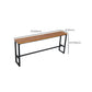 Industrial 1/5/9 Pieces Bar Table Set Rectangle Wood Counter Table for Milk Tea Shop