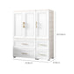 Contemporary White Storage Cabinet Bedroom Plastic Cabinet with Drawers Clearhalo 'Armoires & Wardrobes' 'armoires_wardrobes' 'Bedroom Furniture' 'furn' 'furn_armoires_wardrobes' 'Furniture' 1200x1200_34f9a53c-e417-4f19-8a80-879fd14fde63
