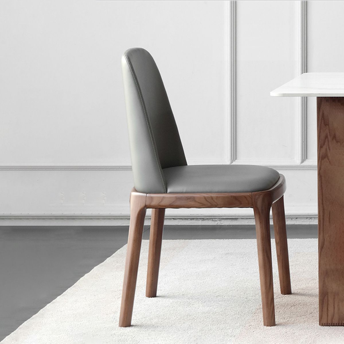 Industrial Ash Leather Side Chair Matte Finish Parsons Dining Chair (Set of 2) Clearhalo ' kitchen&dining_furn' 'Dining Chairs' 'Dining Tables & Seating' 'dining_chair' 'furn' 'furn_dining_chair' 'Furniture' 'furniture_dining_chair' 'Kitchen & Dining Furniture' 'kitchen' 1200x1200_34fbfd41-b61e-45ae-a1c8-05aa6582a122