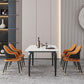 Black Iron 4 Legs Dining Site Table Industrial Stone Top Rectangle Dining Table Clearhalo 'Dining Tables & Seating' 'Dining Tables' 'dining_table' 'furn' 'furn_dining_table' 'Furniture' 'furniture_dining_table' 'Kitchen & Dining Furniture' 1200x1200_34fd6989-5730-4718-97a3-d6f6fe97db06