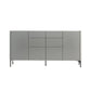 Grey Engineered Wood Sideboard Modern Stone Countertop Buffet with Drawer for Dining Room Clearhalo 'buffet_sideboard' 'Buffets & Sideboards' 'furn' 'furn_buffet_sideboard' 'Furniture' 'Kitchen & Dining Furniture' 1200x1200_34fde11e-85b9-4570-9f56-edf5ba3de598