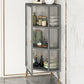 Metal Industrial Curio Cabinet Glass Doors Display Cabinet for Living Room, 16"L X 16"W Clearhalo 'Display & China Cabinets' 'display_china_cabinets' 'furn' 'furn_display_china_cabinets' 'Furniture' 'Kitchen & Dining Furniture' 1200x1200_34fe8c23-e9fb-4b74-9b28-fa223800e38f
