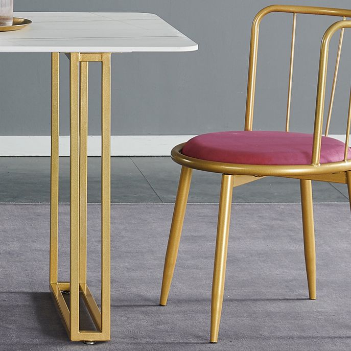 Sintered Stone Dining Table Traditional Luxury Dining Table with Gold Frame Clearhalo ' dining_table' 'Dining Tables & Seating' 'Dining Tables' 'furn' 'furn_dining_table' 'Furniture' 'furniture_dining_table' 'Kitchen & Dining Furniture' 'kitchen&dining_furn' 'kitchen' 'kitchen_dining_table' 1200x1200_34feb21c-fc77-4646-8dab-ef7204051fff
