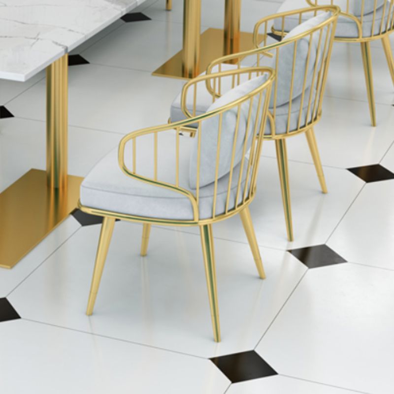 Metal Arm Chair Glam Style Windsor Back Dining Chair for Dining Room Clearhalo 'Dining Chairs' 'Dining Tables & Seating' 'dining_chair' 'furn' 'furn_dining_chair' 'Furniture' 'furniture_dining_chair' 'Kitchen & Dining Furniture' 1200x1200_35008be0-f33b-4e73-b094-ea7de0627212